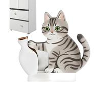 ZCSXK Pot à Moustaches de Chat - Décoration magnétique pour frigo | Aimant Commémoratif pour Chat,pour Salle de uisine, Bureau, Box de Bureau, Placards, Tableau Blanc, Carte, Notes