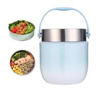 ZCSXK Récipient Isotherme Aliments Chauds | Boîte Repas Adulte 1200ml - Boîte Repas Étanche pour Pique-Nique Sport Camping Randonnée Plage Pêche
