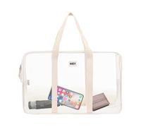 ZCSXK Sac de piscine transparent | Fourre-tout de plage imperméable de capacité avec fermeture éclair | Pochette de rangement pour linge pour serviettes, bouteilles d'eau, sac de piscine de voyage po