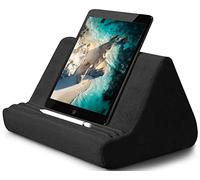 Zcvtbye Support de tablette souple avec poche, multi-angle, coussin doux pour ordinateur portable, livre, tablette, iPad, liseuse, canapé, smartphone, livres (Noir), Zcvtbye918