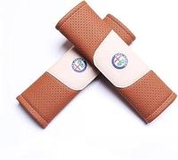 ZcwQfYA 2 Pièces Voiture Protège-Ceintures pour Alfa Romeo,Protège Ceinture Sécurité Amovible Antidérapant IntéRieur Accessoires