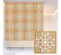 ZCX Séparateur de pièce suspendu, écran de panneau de séparation de salon en plastique et bois de 5mm d'épaisseur, écran de décoration de restaurant d'hôtel Panneau séparateur de pièce à suspendre ( C