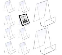 ZCXG 10 pièces Support de Livre Transparent en Acrylique, Support de Marchandises comme Serre-Livres et Support