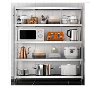 ZCXMNL 304 Stainless Steel Shelves,5-Tier Storage Shelf Heavy Duty Storage Rack Shelving Capacity Shelf Unit for Kitchen Garage Office Restaurant Warehouse(70x30x180cm)