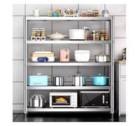 ZCXMNL 5 Tier Overshelf 304 Stainless Steel Commercial NSF Adjustable 5 Tier Shelf for Prep & Work Table, 35sizes(90x40x180cm)