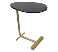 ZCXMNL C-Sofa Table D'appoint/Table D'ordinateur Portable, Extrémité Créative Café Amovible en Fer Forgé Coin Nordique Quelques Lectures De Chevet Simples(Black-A)
