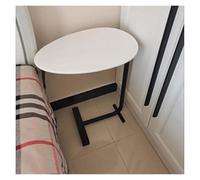ZCXMNL C-Sofa Table D'appoint/Table D'ordinateur Portable, Extrémité Créative Café Amovible en Fer Forgé Coin Nordique Quelques Lectures De Chevet Simples(White-B)