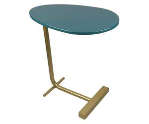 ZCXMNL C-Sofa Table D'appoint/Table D'ordinateur Portable, Extrémité Créative Café Amovible en Fer Forgé Coin Nordique Quelques Lectures De Chevet Simples(Blue)