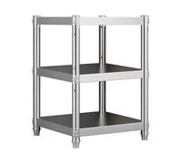 ZCXMNL Étagère De Cuisine en Acier Inoxydable, Étagère De Rangement Étroite Multifonctionnelle, Étagères Robustes Réglables en Hauteur for Garage, Bureau, Bibliothèque d'angle(45x30x80cm)