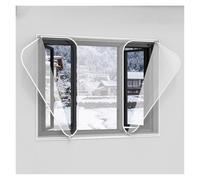 ZCXMNL Kit D'isolation for Fenêtres, Pare-Brise Transparent Insonorisant Et Antibruit, Film Isolant for Une Étanchéité Parfaite Au Froid, Dimensions sur Mesure(1.3x2.1m)