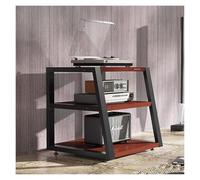 ZCXMNL Lecteur CD sur Support Multimédia AV 2.3.4 Niveaux, Armoire De Rangement Moderne, Étagères De Console De Jeu en Rack Audio, Cadre en Acier Au Carbone en Métal(Brown,H60cm)