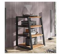 ZCXMNL Lecteur CD sur Support Multimédia AV 2.3.4 Niveaux, Armoire De Rangement Moderne, Étagères De Console De Jeu en Rack Audio, Cadre en Acier Au Carbone en Métal(Natural,H82cm)