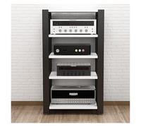 ZCXMNL Lecteur CD sur Support Multimédia AV À 2.3.4 Niveaux, Armoire Stéréo en Bois, Rangement for Composant De Divertissement, Tour, for Lecteurs DVD, Console De Jeu TV Box(White,H100cm)