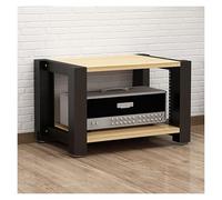 ZCXMNL Lecteur CD sur Support Multimédia AV À 2.3.4 Niveaux, Armoire Stéréo en Bois, Rangement for Composant De Divertissement, Tour, for Lecteurs DVD, Console De Jeu TV Box(Yellow,H40cm)