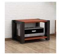 ZCXMNL Lecteur CD sur Support Multimédia AV À 2.3.4 Niveaux, Armoire Stéréo en Bois, Rangement for Composant De Divertissement, Tour, for Lecteurs DVD, Console De Jeu TV Box(Brown,H40cm)