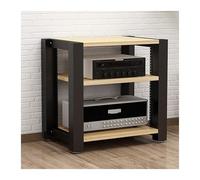 ZCXMNL Lecteur CD sur Support Multimédia AV À 2.3.4 Niveaux, Armoire Stéréo en Bois, Rangement for Composant De Divertissement, Tour, for Lecteurs DVD, Console De Jeu TV Box(Yellow,H60cm)