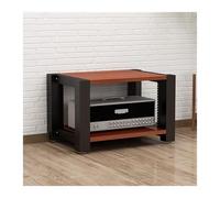 ZCXMNL Lecteur CD sur Support Multimédia AV À 2.3.4 Niveaux, Armoire Stéréo en Bois, Rangement for Composant De Divertissement, Tour, for Lecteurs DVD, Console De Jeu TV Box(Brown,H40cm)