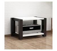 ZCXMNL Lecteur CD sur Support Multimédia AV À 2.3.4 Niveaux, Armoire Stéréo en Bois, Rangement for Composant De Divertissement, Tour, for Lecteurs DVD, Console De Jeu TV Box(White,H40cm)