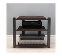 ZCXMNL Lecteur CD sur Support Multimédia AV À 2.3.4 Niveaux, Tour De Support Audio Stéréo, Stockage for Composant De Divertissement, Cadre en Acier Épaissi, Support/Armoire De Composants(Brown,H65cm)