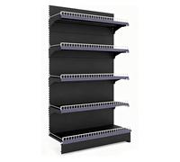 ZCXMNL Présentoir De Gondole De Supermarché À 5 Couches, Étagère De Gondole en Métal Robuste for Magasins De Détail Commerciaux, Combinaison Réglable Et Gratuite(Sub-Frame,L93cm)