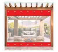ZCXMNL Rideaux De Bâche Transparents Extérieurs, Cloison Panneau Latéral en Plastique PVC Imperméable Transparente, Protection for Pavillon Jardin, Pergola, Porche, avec Œillets(2.1x3m)