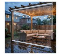 ZCXMNL Rideaux De Patio Enroulables Transparents, Panneaux en PVC Résistants Au Vent Et À l'eau, Couverture Vinyle Isolée for Fenêtre, Porte Garage(W93xH200cm)