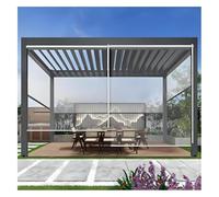 ZCXMNL Rideaux De Patio Enroulables Transparents, Panneaux en PVC Résistants Au Vent Et À l'eau, Couverture Vinyle Isolée for Fenêtre, Porte Garage(W103xH150cm)