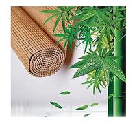 ZCXMNL Stores De Rouleau Bambou,Roll'Up Roller Blind Bamboo, Rideau D'ombre, Natural Confidentialité Sun-Filtrage Soleil Blackout en Bois for Extérieur/Jardin Patio Balcon(0.9x1.8m)