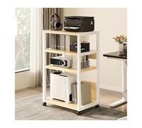 ZCXMNL Support Audio Mobile À 2/3/4/5 Niveaux, Supports De Composants AV, Rack, Armoires Stéréo Tour, avec Roues Audio-vidéo for Réunion, Salon, Salle D'enregistrement(Natural,51X40x89cm)