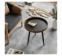 ZCXMNL Table Basse en Bois, De Chevet, Ensemble 2 Petites Tables D'appoint Rondes avec Boîte Rangement, Augmentent l'espace for Le Salon, La Chambre À Coucher(B-50X51CM)