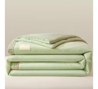 ZCXRYFL Couette D'éTé Duvet LéGer éDredon FraîChe Cooling Summer Quilt, Coton,Respirante, pour Saisons Chaudes Canicule, AméLiore Le Sommeil, Lavable(110X150cm,Green)