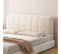 ZCXRYFL Couvre tête de lit Queen King Size, Housse De TêTe De Lit Extensible en Velours Lait, Housse De TêTe De Lit en Cuir/Bois/Rembourré, Protection pour La Décoration De La Chambre(240cm,Beige)
