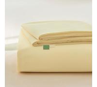 ZCXRYFL Drap en Coton Doux Literie De Lit 1~2 Personne Linge De Lit LéGèRe Et Respirable Couverture pour Matelas Draps DéCoratifs, Durable, Lavable, pour Toutes Saisons(245x270cm,Beige)