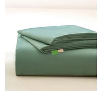 ZCXRYFL Drap en Coton Doux Literie De Lit 1~2 Personne Linge De Lit LéGèRe Et Respirable Couverture pour Matelas Draps DéCoratifs, Durable, Lavable, pour Toutes Saisons(200x230cm,Green 3)