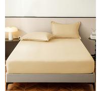 ZCXRYFL Drap Housse Douce Bonnet 30 Cm Extra Profond pour 1~2 Personnes Lits Couvre-Lit Housse De Protection pour Matelas De 5 à 30 Cm D'éPaisseur, Coton, Lavable(200x200cm,B)