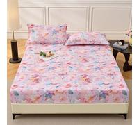 ZCXRYFL Drap-Housse Imprimé RéSidence éTudiante Housse De Protection Matelas en Coton Bonnet Jusqu’à 30 Cm, Single Double Fitted Sheet- Adapté Aux Animaux, LéGèRe Respirable(120x200cm,H)