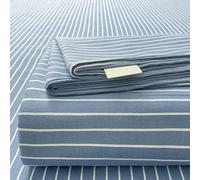 ZCXRYFL Drap Plat Fins Draps en Coton Doux pour Lit 1~2 Personnes Linge De Lit pour Chambre Et HôTel, Couverture DéCorative pour Matelas Draps, LéGer Respirant, Lavable(150x200cm,Blue 2)
