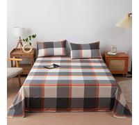 ZCXRYFL Draps Doux Et LéGers 100% Coton 1~2 Personnes Drap Housse, Facile d'entretien, Home Linge De Lit Couvre ProtèGe-Matelas, Convient à Toutes Les Saisons, Lavable(245x250cm,F)