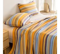 ZCXRYFL draps en Coton Literie pour la Maison Drap Super Doux Protège-Matelas Grand/2 Personnes pour Logement étudiant/Chambre à Coucher/Camping de Nuit, Lavable, Quatre Saisons(200x245cm,A)
