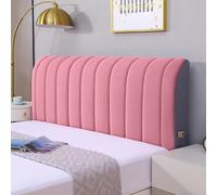 ZCXRYFL Housse de tête de lit en Velours Housses de tête de lit Extensible Tout Compris Couvre Tete De Lit Couverture De Protection Antipoussière pour Lit Cuir/Bois/Rembourré/Tissu(100x65cm,Pink3)