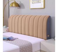 ZCXRYFL Housse de tête de lit en Velours Housses de tête de lit Extensible Tout Compris Couvre Tete De Lit Couverture De Protection Antipoussière pour Lit Cuir/Bois/Rembourré/Tissu(160x65cm,Brown3)