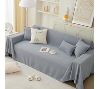 ZCXRYFL Housse Plaid De Canapé 1 2 3 4 Places Jeté De Canapé Serviette De Canapé Universelle d'angle en Forme De L Couverture Multifonction pour Chat Rebelle Tissu Chenille(180X150cm,Grey 2)