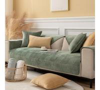 ZCXRYFL Housses De Canapé Relax avec/sans Accoudoir Couverture De Canapé d'angle MagnéTique 4 3 2 1 Places Couvre Protege Canapé en Peluche Housse De Canapé Angle AntidéRapante(90X120cm,Green 2)