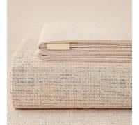 ZCXRYFL Lavable Mince Draps- Drap Plat en Coton Doux pour Lit 1~2 Personnes Linge De Lit pour Chambre Et HôTel Couverture DéCorative pour Matelas, LéGer Respirant(Pillowcase：48X74cm,E)