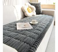 ZCXRYFL Nouvelles Housse De Canapé éPaisses 2 3 4 1 Places Couvre Protege De Assise Canapé en Velours CôTelé Couverture De Coussin De SièGe De Canapé AntidéRapante pour Le Salon(80X180cm,Gray 2)