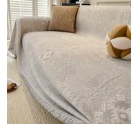 ZCXRYFL Plaids Jeté De Canapé Vintage Housse De Canapé en Chenille Couverture De Canapé Toutes Saisons pour CanapéS 1 2 3 4 Places Serviette De Canapé d'angle pour Pause DéJeuner(180X280cm,Gray)