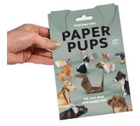 ZcxTry Kit De 50 Pièces De Papier Origami 3D pour Chats, Kit De Bricolage en Papier Origami Chat/Chien/Dinosaure, Kit De Décoration en Forme d'animaux, Ensemble Origami pour Adultes Et Enfants,Dog