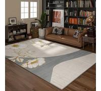 ZcxTry Tapis Chauffant Électrique Amovible Et Lavable en Graphène, Tapis Chauffant, Tapis Chauffant pour Les Pieds, Tapis Chauffant sous Le Bureau, avec Thermostat Et Minuterie,12,31.50x47.24in
