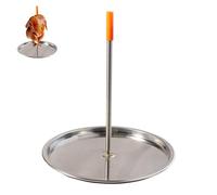 ZCYKJ Brochettes verticales pour barbecue, brochettes de barbecue en acier inoxydable, grille à rôtissoire, grille verticale pour steak, poulet, poisson, dinde, kebab