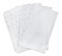 ZCYKJ Lot de 6 pochettes A6 en plastique à fermeture éclair, format A6, 6 trous, fermeture éclair, sacs étanches en vrac, documents, photos, billets, argent, portefeuille, organiseur